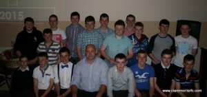 The Youth Team of the Year 2015 with John Hayes